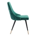 Piccolo Dining Chair Green Velvet - Set of 2 - ZUO4144