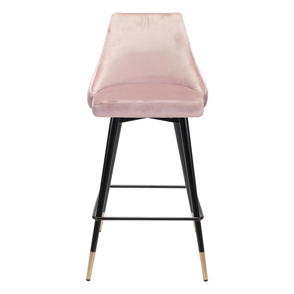Piccolo Counter Chair Pink Velvet 