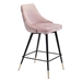 Piccolo Counter Chair Pink Velvet - ZUO4146