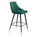 Piccolo Bar Chair Green Velvet - ZUO4152