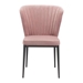 Tolivere Dining Chair Pink Velvet - Set of 2 - ZUO4155