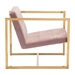 Alt Arm Chair Pink Velvet - ZUO4163