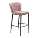 Tolivere Bar Chair Pink Velvet - Set of 2 - ZUO4205