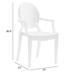 Anime Dining Chair White - Set of 4 - ZUO4258