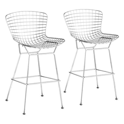 Wire Bar Chair Chrome - Set of 2 