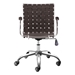 Criss Cross Office Chair Espresso - ZUO4296