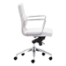 Engineer Low Back Office Chair White - ZUO4318