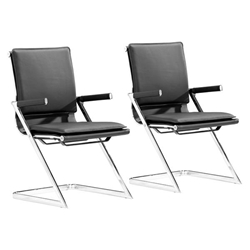 Lider Plus Conference Chair Black - Set of 2 