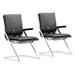 Lider Plus Conference Chair Black - Set of 2 - ZUO4322