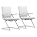 Lider Plus Conference Chair White - Set of 2 - ZUO4323