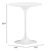Wilco Side Table White - ZUO4372