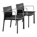 Gekko Conference Chair Black - Set of 2 - ZUO4382