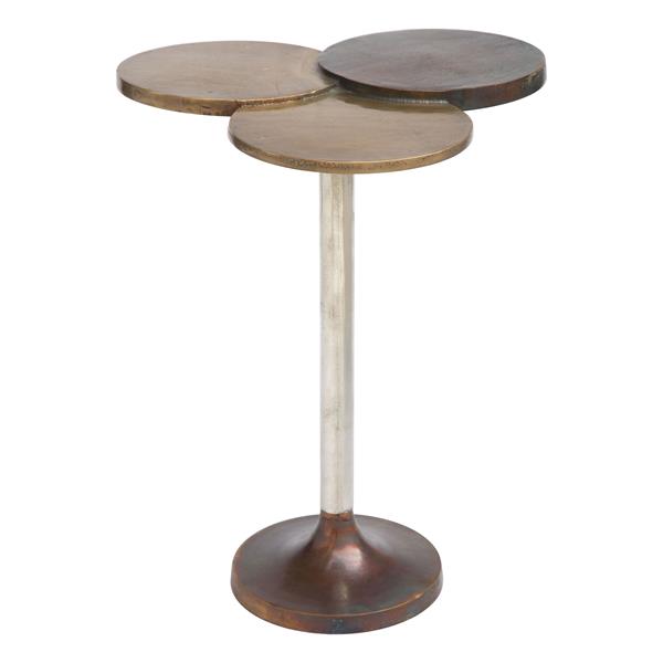Dundee Accent Table Antique Brass 