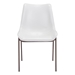 Magnus Dining Chair White & Walnut - Set of 2 - ZUO4593