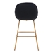 Siena Bar Chair Black Velvet - Set of 2 - ZUO4611