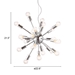 Pulsar Chrome Ceiling Lamp - ZUO4816