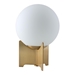 Pearl White and Brushed Brass Table Lamp - ZUO4844
