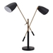 Tanner Matte Black and Brass Table Lamp - ZUO4861