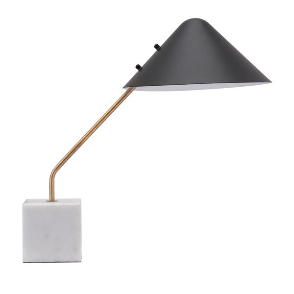 Pike Black and White Table Lamp 