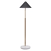 Pike Black and White Floor Lamp - ZUO4864