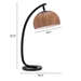 Brentwood Brown and Black Table Lamp - ZUO4867
