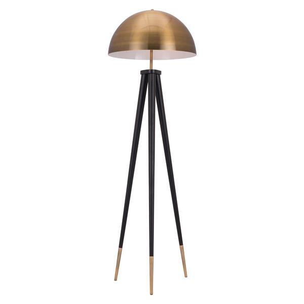 Zuo Modern Mascot Brass And Black Floor, Zuo Modern Floor Lamp