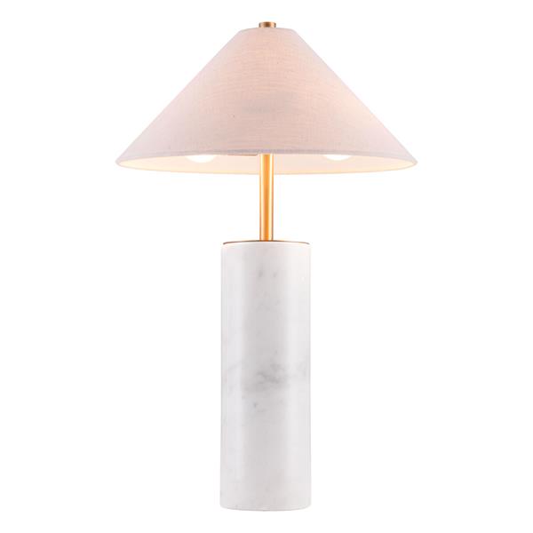 Ciara Beige and White Table Lamp 
