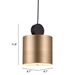 Myson Gold Ceiling Lamp - ZUO4890
