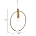 Irenza Gold Ceiling Lamp - ZUO4899