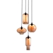 Lambie Rust and Amber Ceiling Lamp - ZUO4910