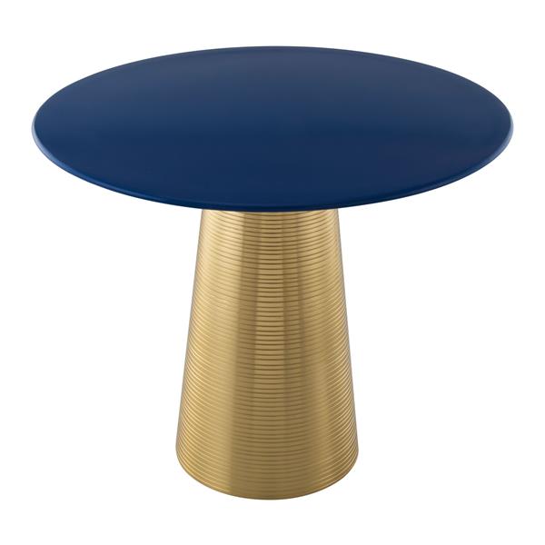 Reo Blue and Gold Side Table 