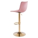 Prima Pink and Gold Bar Chair - ZUO4925