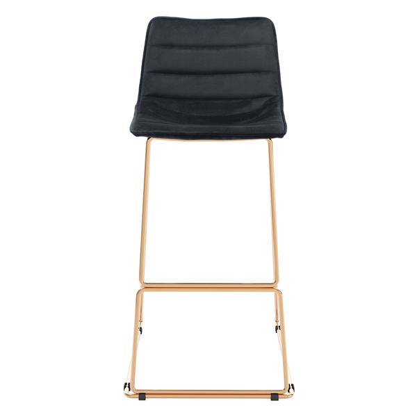 Adele Black and Gold Bar Chair 