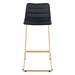 Adele Black and Gold Bar Chair - ZUO4932