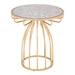 Silo Mirror and Gold Side Table - ZUO4943