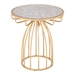 Silo Mirror and Gold Side Table - ZUO4943