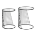 Shine Set Clear and Black Nesting Tables - ZUO4944