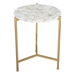 Haru White and Gold Side Table - ZUO4963