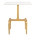 Clement Table White and Gold Marble Side - ZUO4972