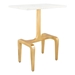Clement Table White and Gold Marble Side - ZUO4972
