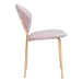 Clyde Pink and Gold Dining Chair - Set of Two - ZUO4977