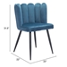 Adele Blue Dining Chair - Set of Two - ZUO4982