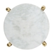 Mina White and Gold Side Marble Table - ZUO4988