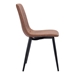 Dolce Vintage Brown Dining Chair - Set of Two - ZUO4994