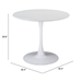 Opus White Dining Table - ZUO5005