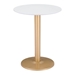 Alto White and Gold Bistro Table - ZUO5009