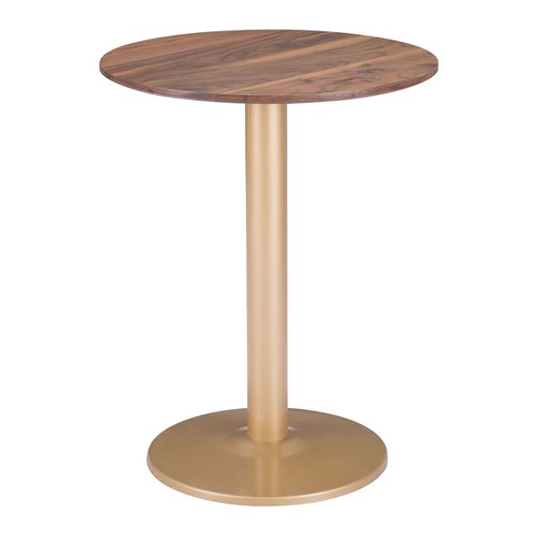 Alto Brown and Gold Bistro Table 