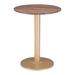 Alto Brown and Gold Bistro Table - ZUO5010