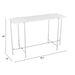 Titan Table White and Silver Marble Console - ZUO5013