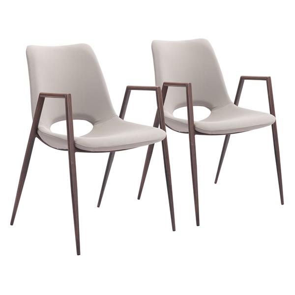 Desi Beige Dining Chair - Set of Two 